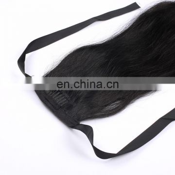 100% human remy human hair 20 inch ponytail clip in hair extension