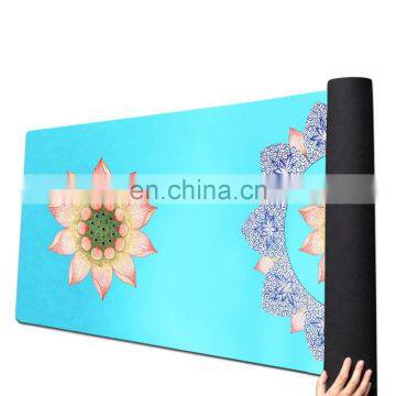 Eco Friendly Suede Natural Rubber Customized Printing Yoga Mat photo-4