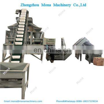 Small black walnut shelling machine production line