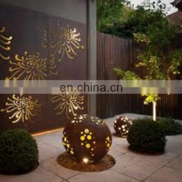 metal sheet garden screen