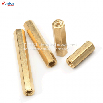 M2-M4 Double Pass Hexagonal Copper Column Nuts Combination Brass Nut Female Hex Spacing Threaded Pillars Truss Standoff PCB Spacer photo-4