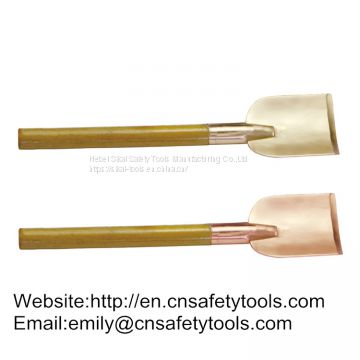 wooden handle arched scraper aluminum bronze alloy explosion proof hand tools