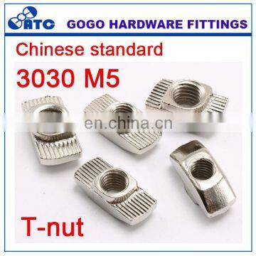 3030M5 Chinese standard t-slot nut m4 m5 m6 m8 for aluminum profile