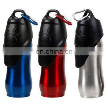 Stainless Steel Dog Travel Water Bottle Portable For Outdoor Walking Pet Waterer Bottles photo-2