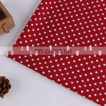 Chinese High Quality 100D Polyester 4 Way Stretch/elastic Polka Dot Printed Fabric for Dress photo-3