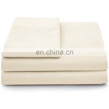 Wholesale Soft and Silky Bed Sheets Bamboo Fiber Polyester Cotton Customized Materials