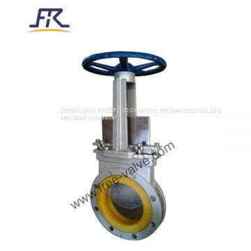 Polyurethane Lined Wear-resistant Knife Gate Valve