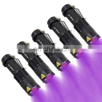 custom logo 395 scorpion uv flashlight black light taschenlampe battery ultraviolet led flashlight blacklight linterna uv torch