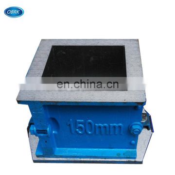 Concrete 150mm Cube Mould,Concrete Cast Iron Test Cube Mold(4-part with clamp attached base plate)