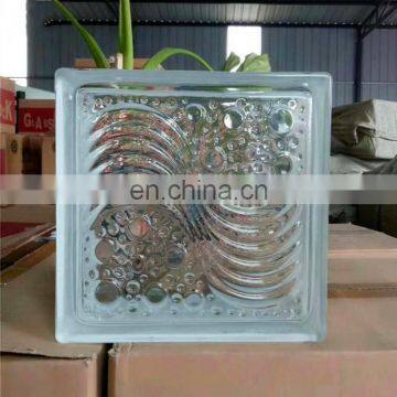 Glass Brick Manufacture clear hollow glass block with 190*190*80 size best prices and quality