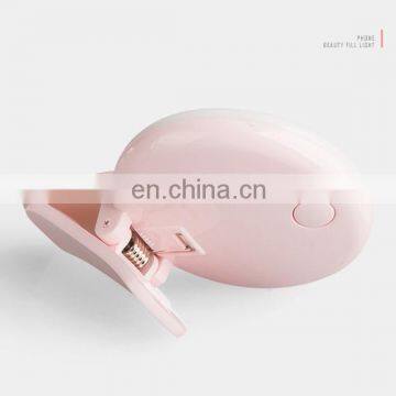 Rechargeable Camera Selfie Ring Light Flash Mobile Cell Phone Sefie Fill LED Light With 3 Modes photo-2