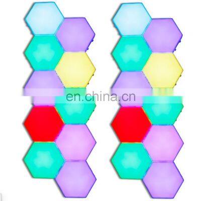 Modular DIY LED Hexagonal Quantum Magnetic Wall Light