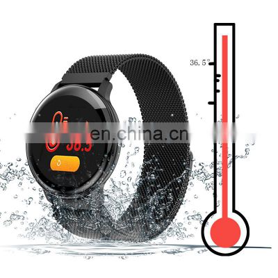 2020 New Amazon best selling T20 body temperature smart watch pedometer heart rate smart bracelet reminder sports bracelet