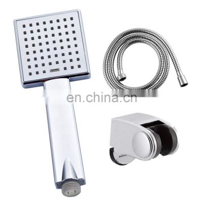 Bathroom 6 inch ABS plastic pressure rainfall shower head set