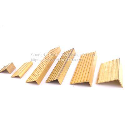 Brass Extruded Profile Anti Slip Brass Stair Nosing