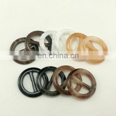 Plastic Polyester Garment Custom Round Resin Belt Buckles