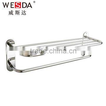 wesda made in china stainless steel shelf towel rack bathroom 8627