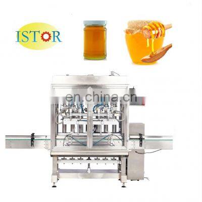 Anti-drip Piston Servo Motor Automatic Filling Capping Machines Sauce honey