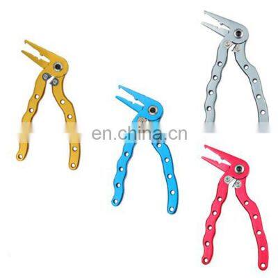 New Arrival 12cm Aluminum Fishing Pliers Multipurpose For Crimping Wire Cut Fish Hook Nose Removal Tool Tackle