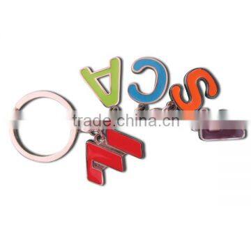 2016 Custom Fashion Colorful Keyring Metal Keychain