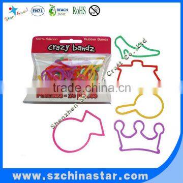 many shape colorful rubber bands