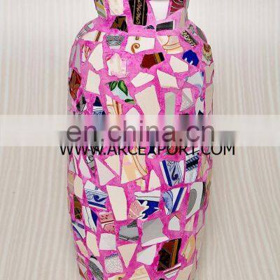 Aluminum Cast Shiny Flower Vase