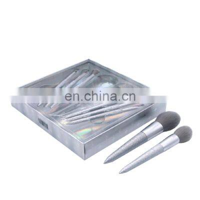 Eco Friendly Design Cosmetic Sliding Cardboard 8 Pcs Makeup Brushes Packaging Case With Transparent Window