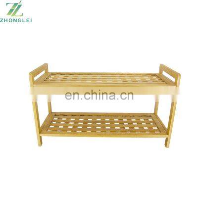 Hot-selling Handmade Bamboo Shoes Storage Shelf Rack Top Quality photo-2