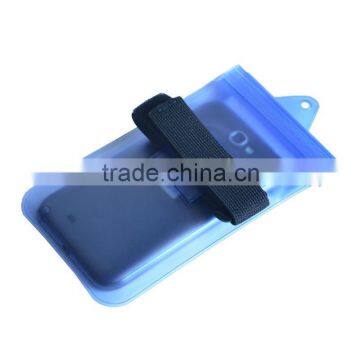 arm bag for iphone blue waterproof pouch