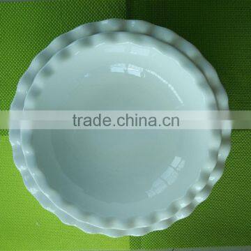 Porcelain Bowl With Cut Edge Produced in Shandong Linyi
