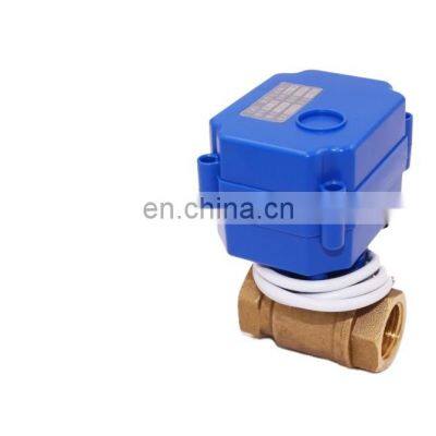 CWX-15Q CR02 DC12V DN15 brass female-female motorised water ball valves