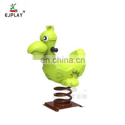 Animal Shape Outdoor Playground Children Ride Spring Rider Toys Plastic Spring Rocking Horse And Toy