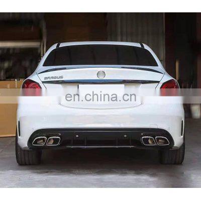 Factory outlet body kit grille front rear bumper head lights tail lights for Mercedes Benz C-class 2015-2018 change to AMG style