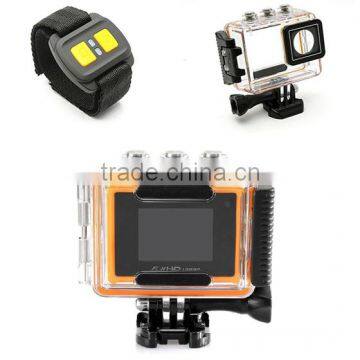 Hot sale !!! Waterproof WIFI Sport Camera with Wrist Remote Contraller