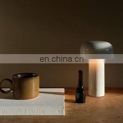 Modern Simple Unique Design Nordic Light Luxury Cute Mushroom Shape LED Night Light Table Lamp photo-3
