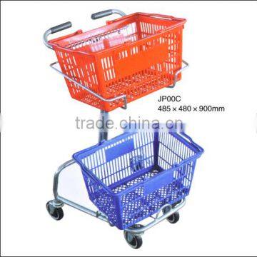 Japan Style Unfolding Smart Zinc Plated Shopping Trolley photo-4