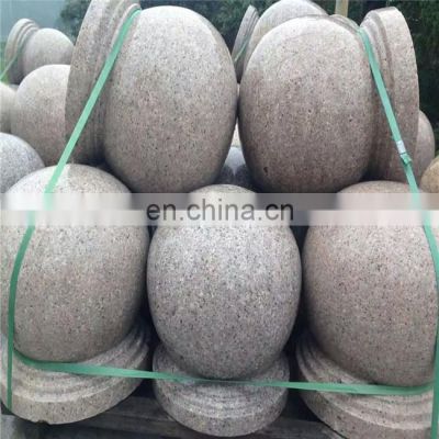 G681 nature stone ball stone sphere, natural granite stone fortune ball