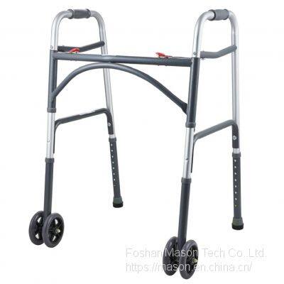 Rollator Walker Curbed Adult Double Button Heavy Duty Walker With 5 photo-2