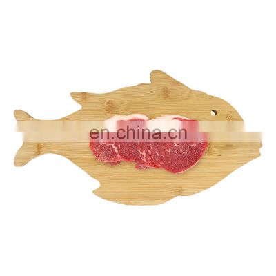 Fish-Shaped Bamboo Wood Cutting Board for Kitchen