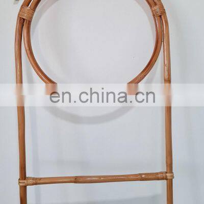 Hot Natural Rattan Blanket Towel Ladder / Quilt Ladder Rack Decorative Quilt Display Ladder 4 Tier Multifunction photo-3