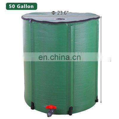 Folding pvc rain storage barrel tank for pure water 80 gallon