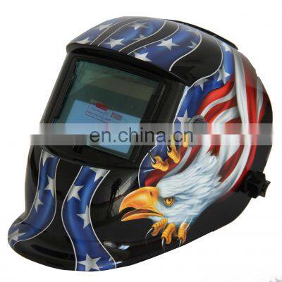 Manufacturer Customized Logo Kids Auto Darkening Welding Helmet 0.1S~0.8S LYG-8623W 3/10000S 92.5mm*42.5mm DIN9~13 CN;ZHE LY500A