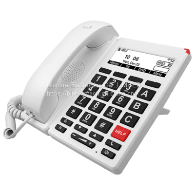 Older Man Customized Big Button IP Phone IP12wp for Seniors and Retirement Homes