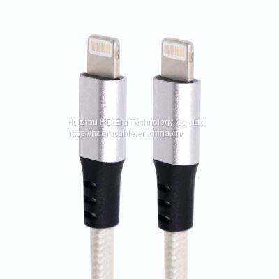 Free Sample Wholesale Braided Iphone Cable 1m 3ft USB To Lightning Cable For Iphone Charger Cable HD9020