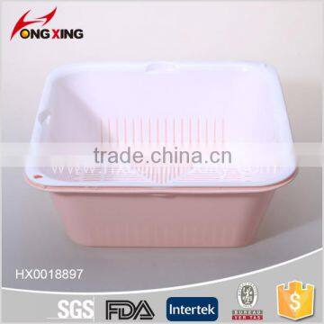 BPA Free Container Kitchen Plastic Colander With Tray photo-2