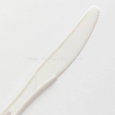 Disposable Compostable CPLA Knife / Fork /Spoon100% Biodegradable Tableware And Set (1000/Case) photo-3