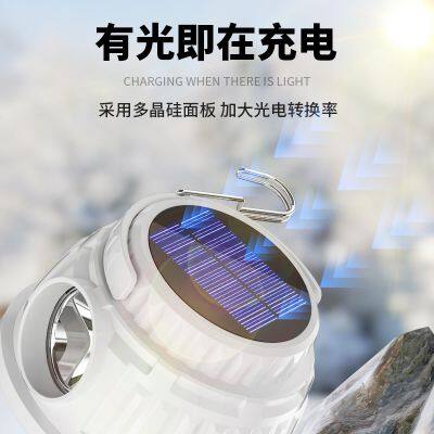 Outdoor Solar Charging Bubble Lamp Waterproof Multifunctional Camping Lamp Night Market Street Stand Lamp Emergency Charging Camping Lamp photo-2