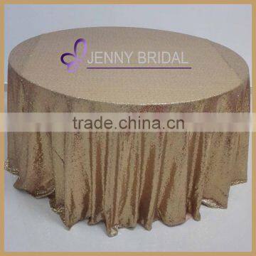 SQN#3 fancy glitter metallic gold sequin table cloth for wedding