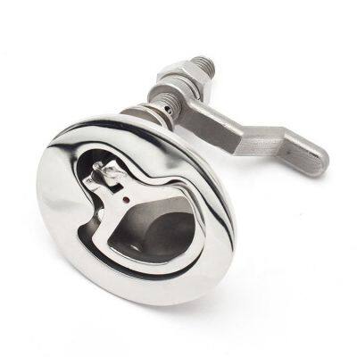 Best Sale Marine Lock Stainless Steel Flush Hatch Lift Ring Hatch Pull Handle Locker Hatch Lock photo-4