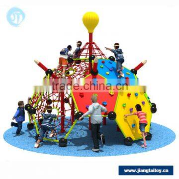 JT1611204 New designed rich challenge children outdoor training equipment combine steel climbing wall